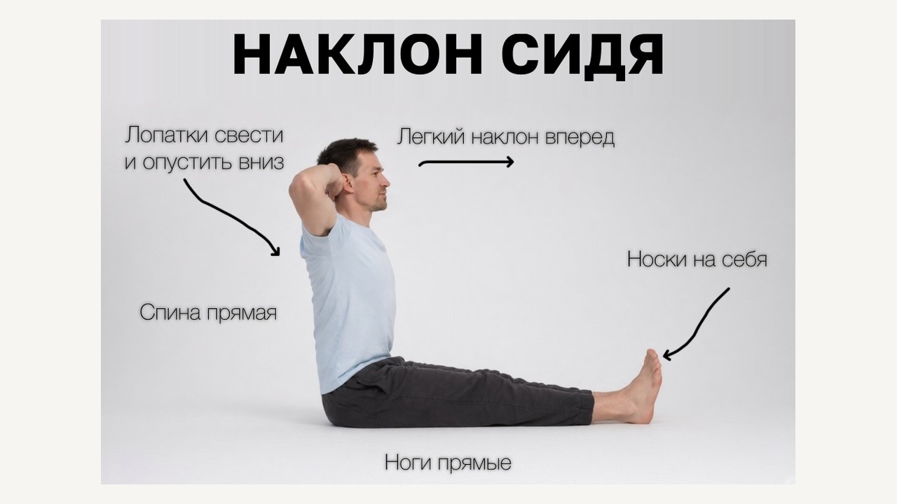 Наклон сидя